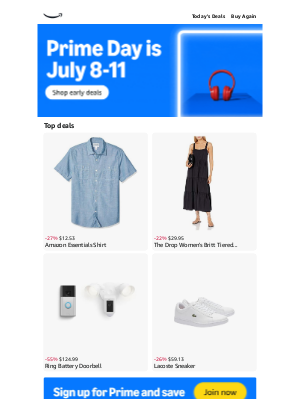 Amazon - Get your cart ready for Prime Day