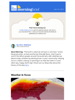 The Weather Channel - A Day For The 🌎 Planet