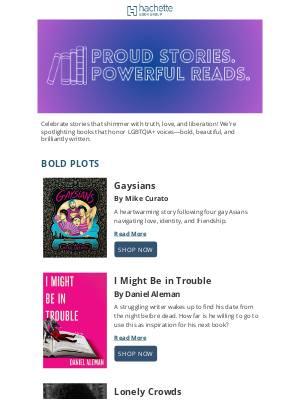 Hachette Book Group - 🔥🌟 Love, Lit, and Liberation: Pride Must-Reads