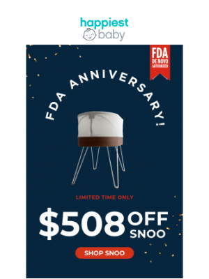 Happiest Baby - Celebrate 2 Years Since SNOO's FDA Milestone! 🎉