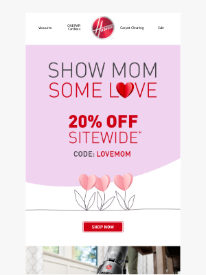 Hoover - 20% Off for Mother’s Day