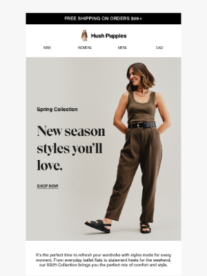 Hush Puppies - New Spring Styles You’ll Love. ​