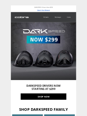 COBRA PUMA GOLF - Save On DARKSPEED Now!