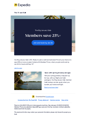 Expedia - Sale now on: Join now to save 25%+