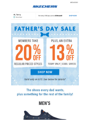 SKECHERS - Don't Miss Extra Friday the 13th Savings!