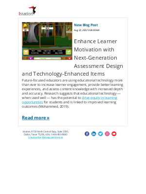 Istation - Cultivate Digital Literacy Skills with Technology-Enhanced Items