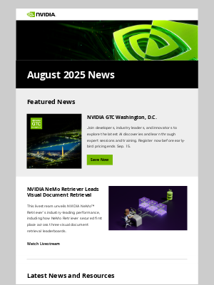 NVIDIA - August recap: See what’s new with NVIDIA
