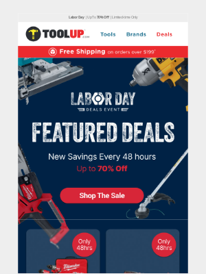 Toolup - 🔥 Labor Day Is Here – Power Tools at Unbeatable Prices!