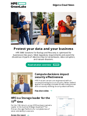 Hewlett Packard Enterprise - Janie, protect your data using the right compute and training