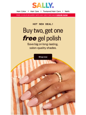 Sally Beauty - Trending Now - B2G1 Free Gel Polish & More 💅