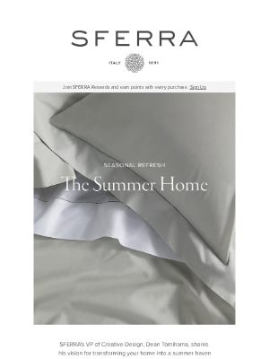 SFERRA - Styling Your Home for Summer