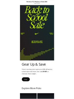 Nike - Final hours: Up to 50% off select styles