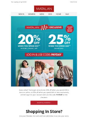 Matalan (United Kingdom) - Idalia, up to 25% off with your name on it…