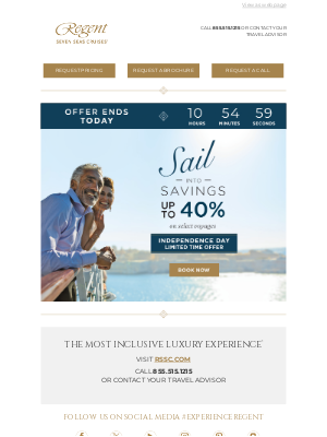 Oceania Cruises - OFFER ENDS TODAY – Last Call for Up to 40% Savings in the Caribbean, Europe & Beyond