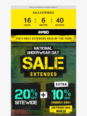 PSD Underwear - Sale Extended: Don’t Miss Our Biggest Sale Of The Year