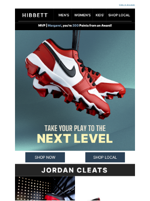 Hibbett Sports - On-field drip? Jordan cleats got it.