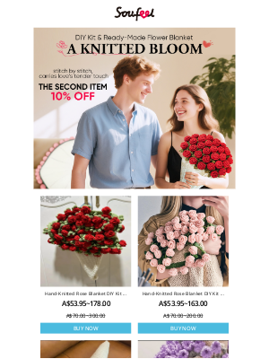 Soufeel Jewelry (Australia) - 🌹Flower blankets for every style — DIY kits and ready-made options🌻