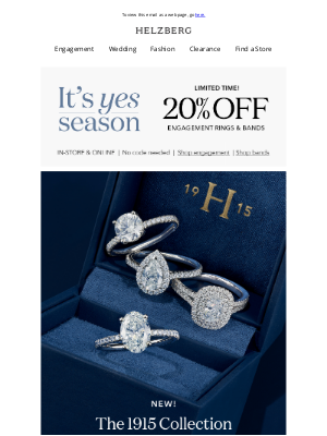 Helzberg Diamonds - NEW! Discover timeless craftsmanship in the 1915 Collection 💍