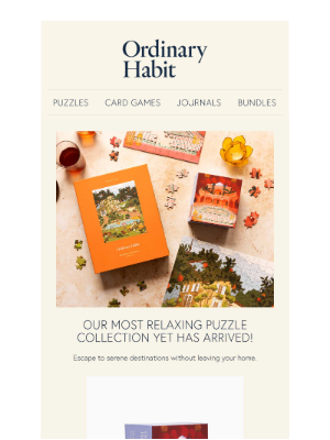 Ordinary Habit - New Puzzles Alert ✨Your Mental Vacation Starts Here