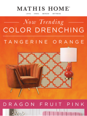 Mathis Brothers Furniture - Now Trending 🎨 All About Color Drenching
