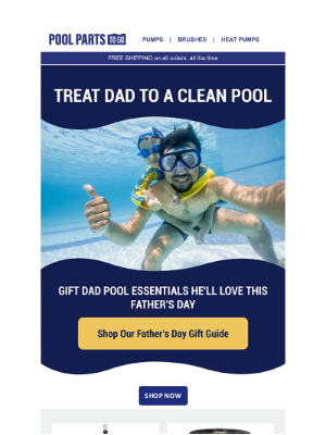 Pool Parts To Go - Gift Ideas for Pool-Loving Dads