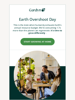 Gardyn - The Day Earth's Resources Ran Out (And What You Can Do) 🌎