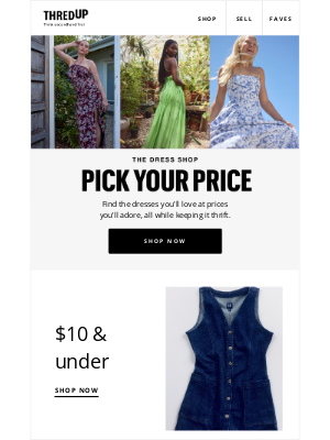thredUP - 👗 $10 & under? Yes, really.