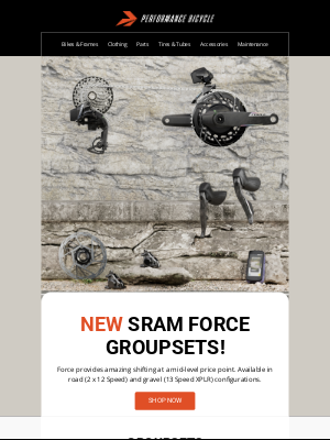 Performance Bicycle - New SRAM Force Groupsets!