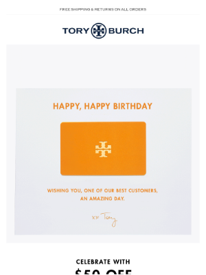 Tory Burch - Happy birthday — our gift to you