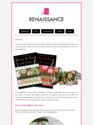 Renaissance Ribbons - Berry & Pine + A Big Hint About What’s Coming Next! 🎄