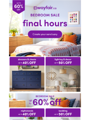 Wayfair (Canada) - ⭕ Up to 60% OFF ⭕ Ends tonight ⭕