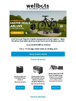 wellbots - Your Smart Easter Basket: Extra 5% Off Top Picks! 🐰
