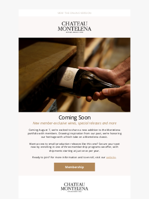 Chateau Montelena Winery - The Only Way You Can Access This Wine