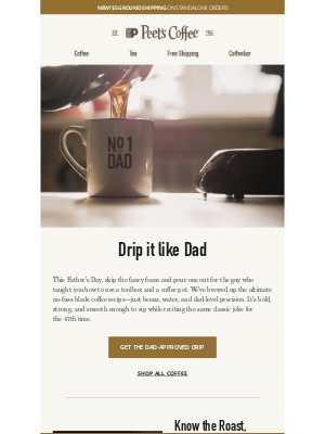 Peet's Coffee - Dad. Mug. Coffee. Perfection.