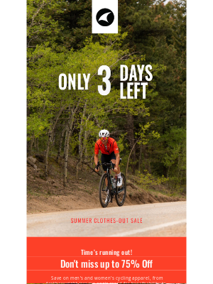 Only 3 Days Left for Up to 75% Off