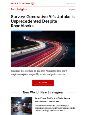 Bain & Company - May 2025 Bain Insights