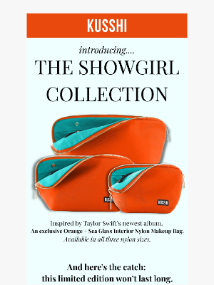 Kusshi - The Drop of the Season: The Showgirl Collection. Join the Waitlist!
