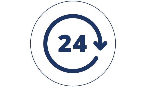 24/7 telephone support