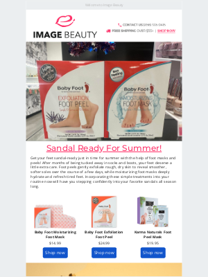 Image Beauty - Treat Your Feet!  Get Sandal Ready For 2025!