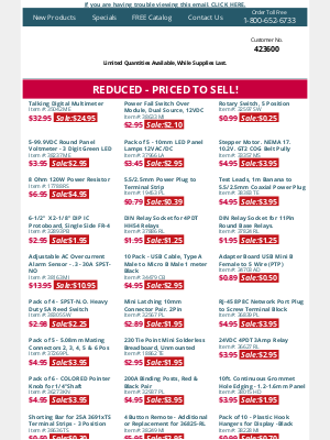 MPJA Online - 33 Items on Sale - Get them while they last!