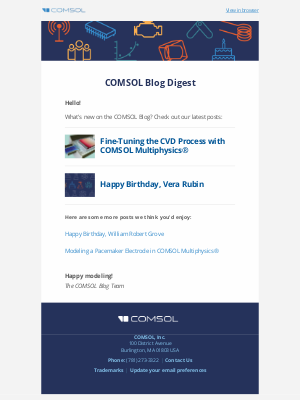 COMSOL - New Blog Posts from COMSOL, July 25