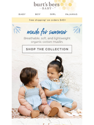 Burt's Bees Baby - Shop the Summer Collection! ☀️