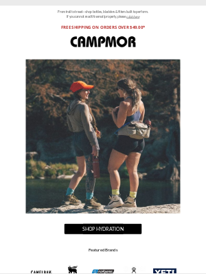 Campmor - Drink Up, Stay Hydrated 💧