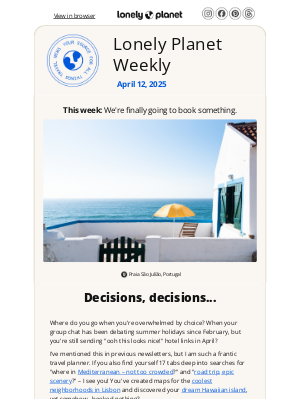 Lonely Planet - When you don’t know where to go…