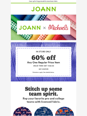 Joann Stores - Hello? 📞 It's your new home for fabric and sewing calling!