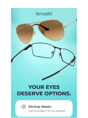 Lensabl - Here’s why you need at least 2 pairs of glasses 😎