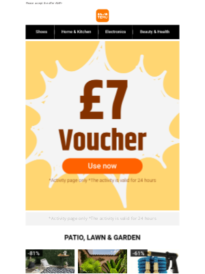 Temu (United Kingdom) - You've Received: £7