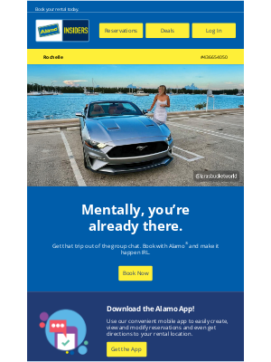 Alamo Rent A Car - Time to Leave the Group Chat & Go 🤩