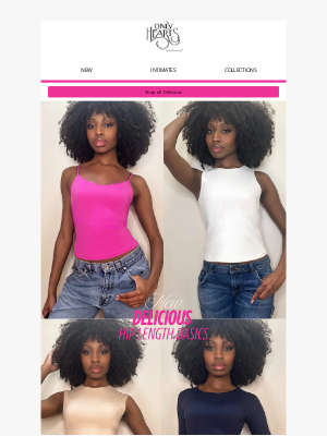 Only Hearts Ltd - New! Delicious Hip Length Basics 💗💗