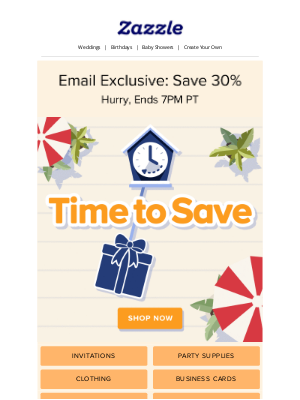 Zazzle - ⏰ 12 Hours Only: Save 30% NOW!